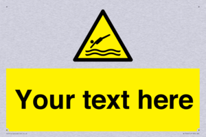 Custom Warning diving area